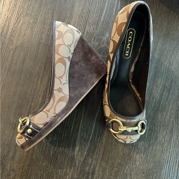 Coach wedge shoes in neat condition. Only wore once! - Picture 2 of 6